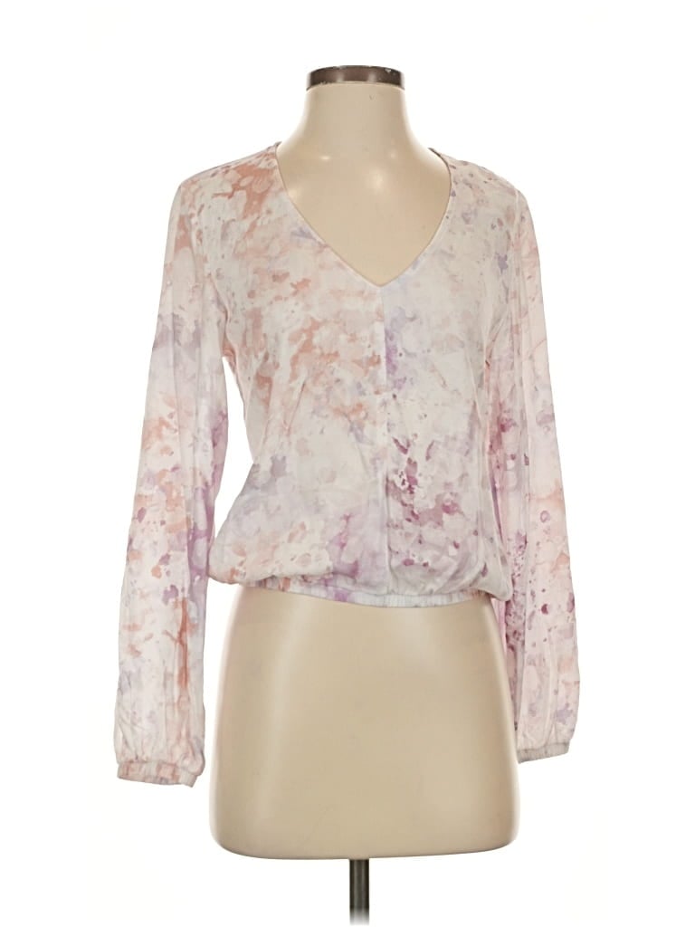 Pre-owned Cloth & Stone X Anthropologie 3/4 Sleeve Blouse In White