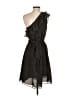 Hazel 100% Polyester Polka Dots Black Cocktail Dress Size S - photo 2