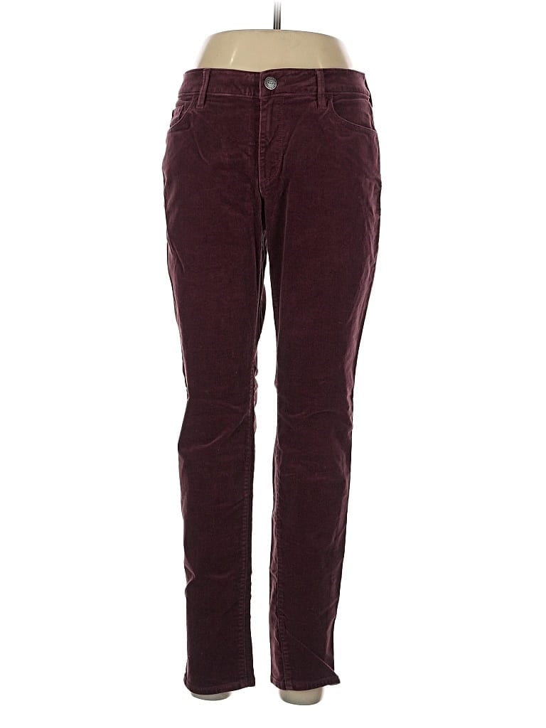 Pre-owned Ann Taylor Loft Casual Pants In Burgundy