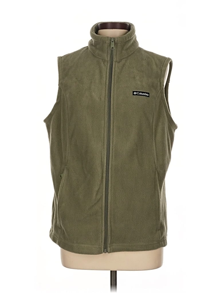 Pre-owned Columbia Vest In Green