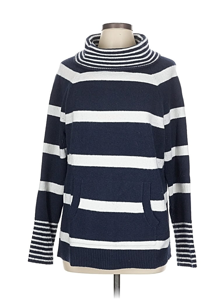 Pre-owned Ann Taylor Loft Turtleneck Sweater In Blue