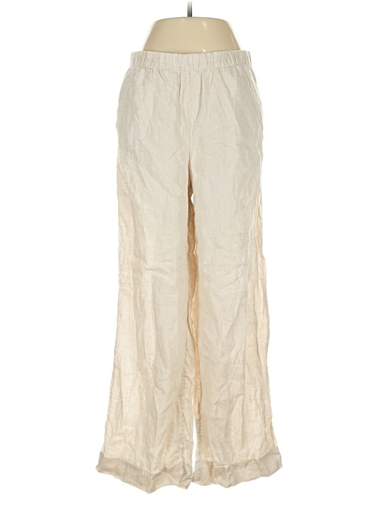 Pre-owned H&m Linen Pants In White