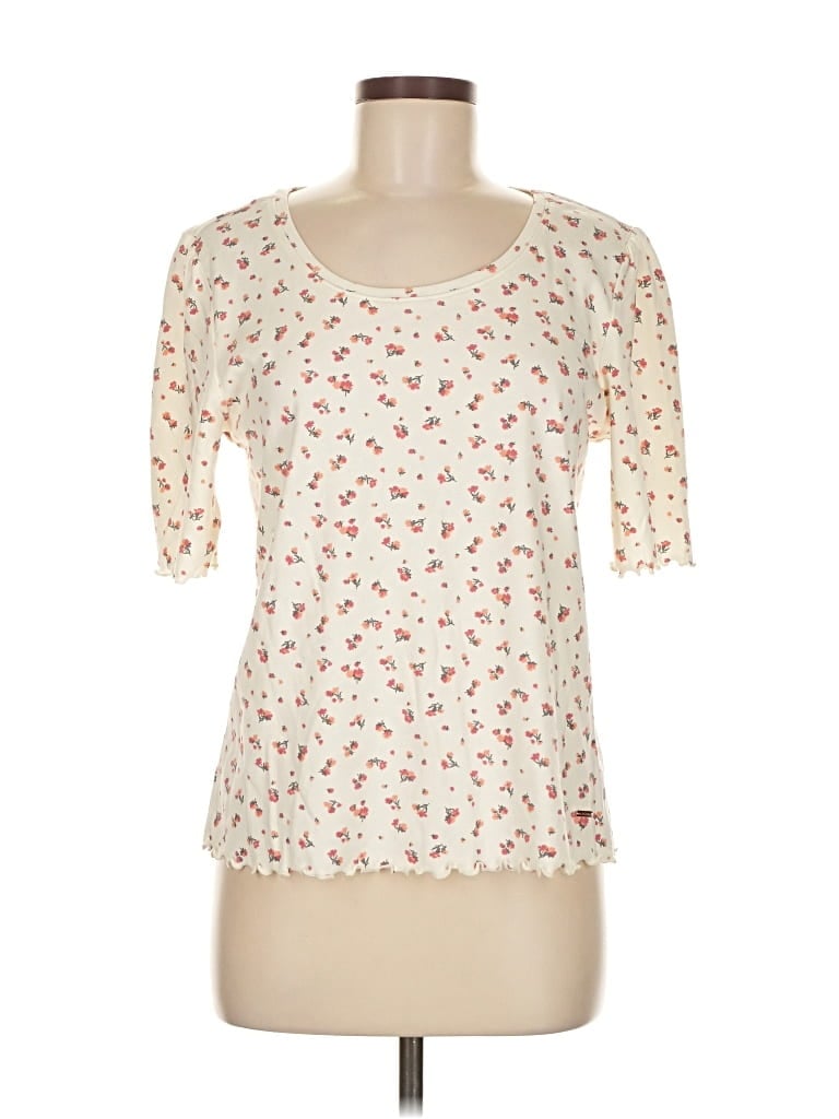 Pre-owned Lascana For Venus 3/4 Sleeve T-shirt In White