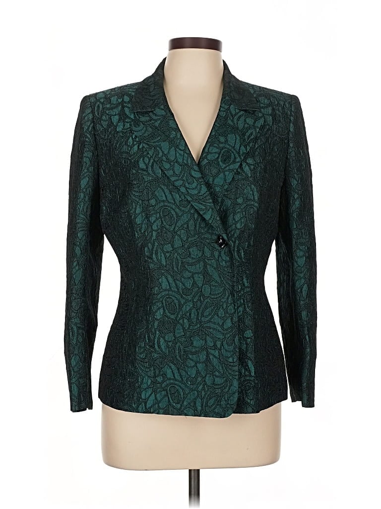 Pre-owned Le Suit Blazer Jacket In Green