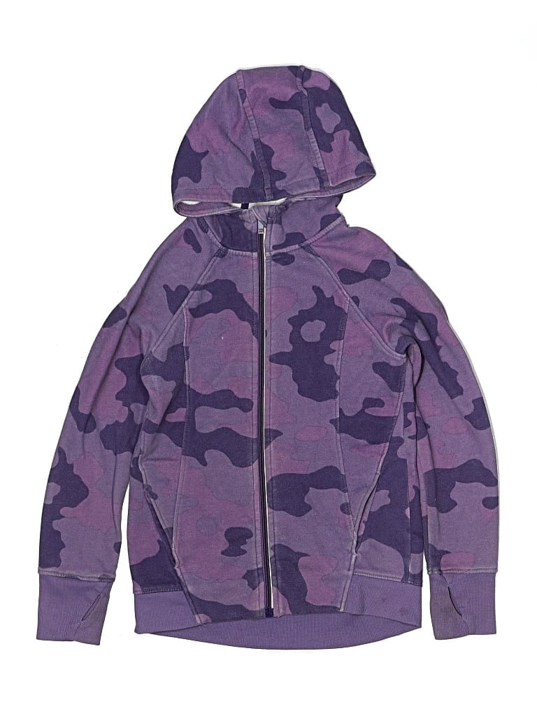 Pre-owned All In Motion Kids' Zip Up Hoodie In Purple