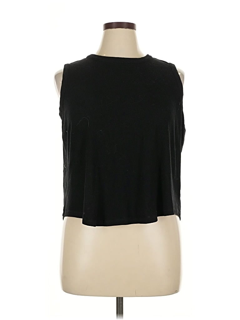 Pre-owned Pj Salvage Sleeveless Top Black Halter Neckline Tops