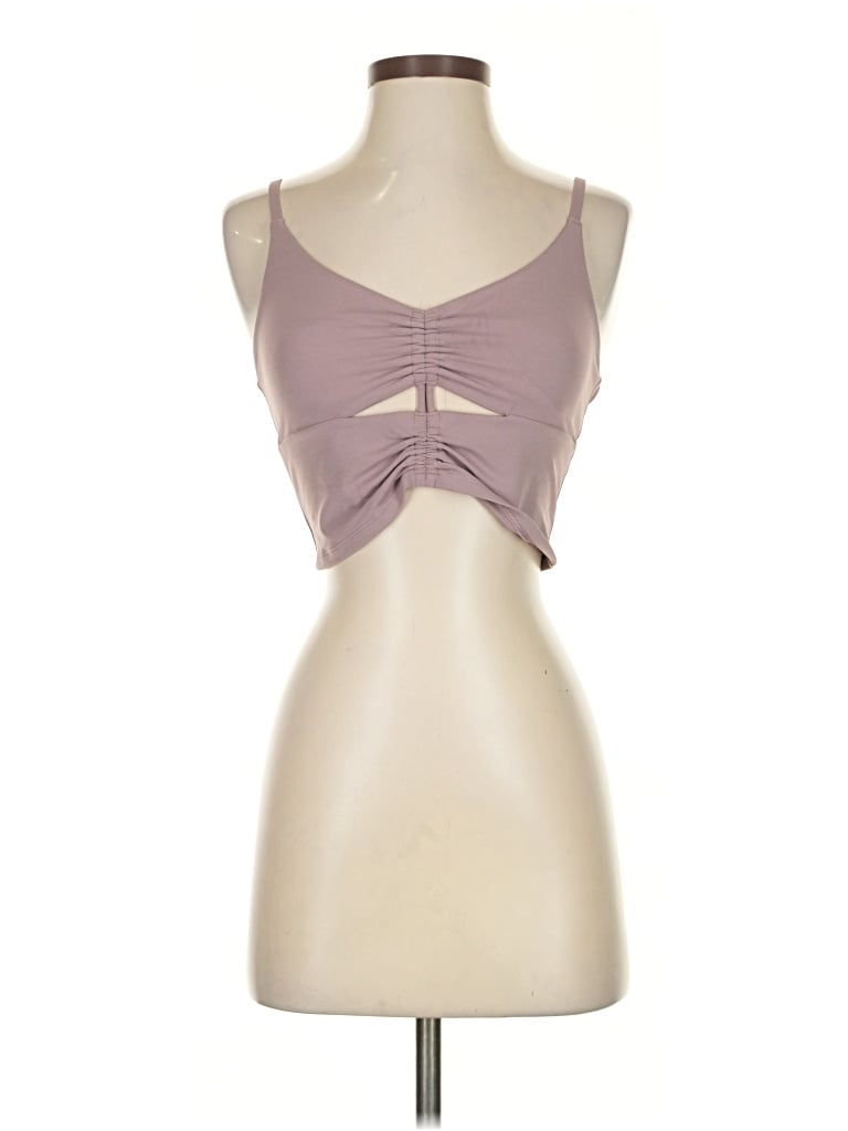 Pre-owned Athleta Tank Top Purple Strapless Neckline Tops