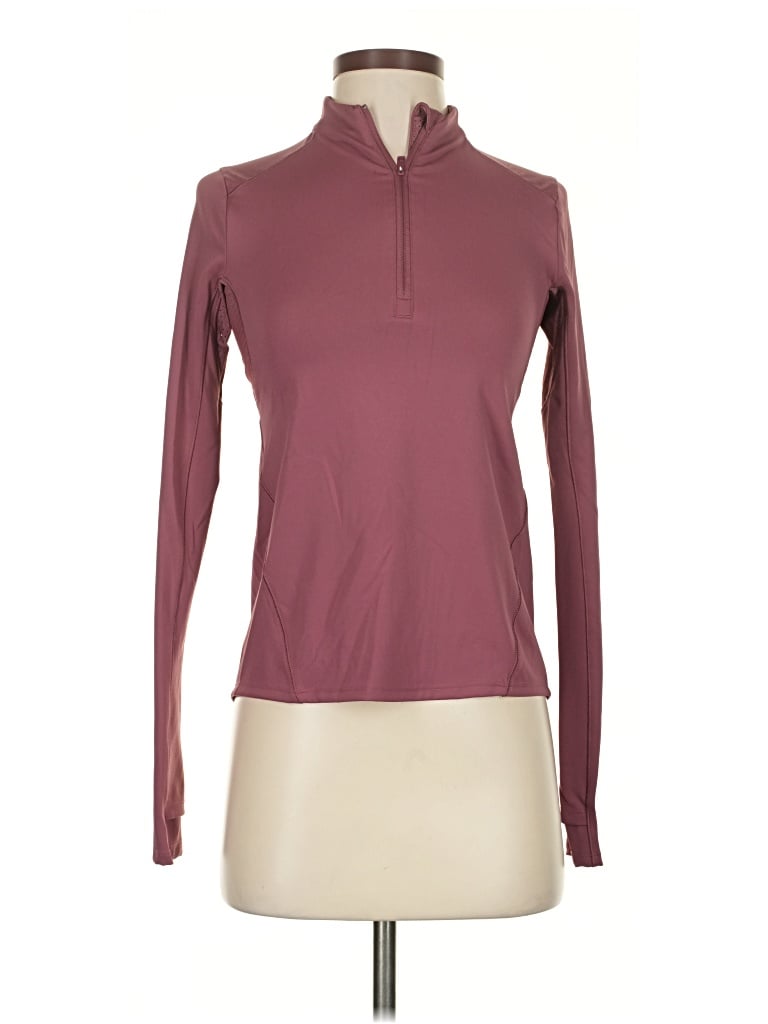 Pre-owned Calia Long Sleeve T-shirt In Burgundy
