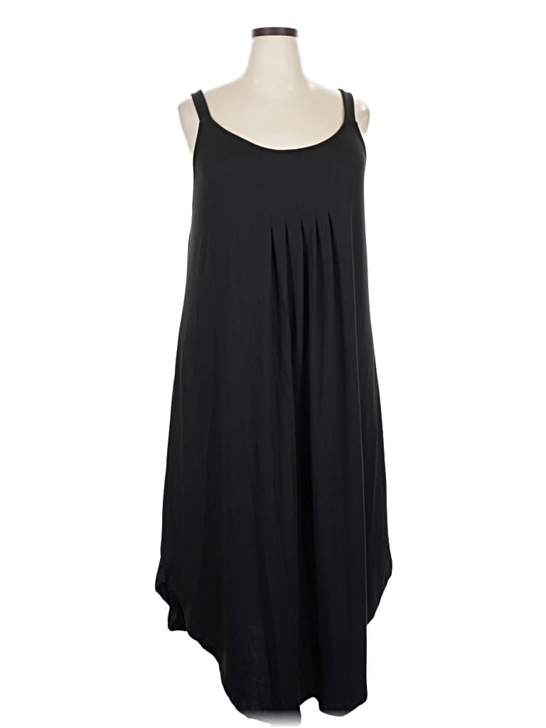 Pre-owned Ekouaer Casual Dress In Black