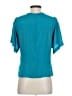 Nanette Lepore Teal Short Sleeve Blouse Size 2 - photo 2