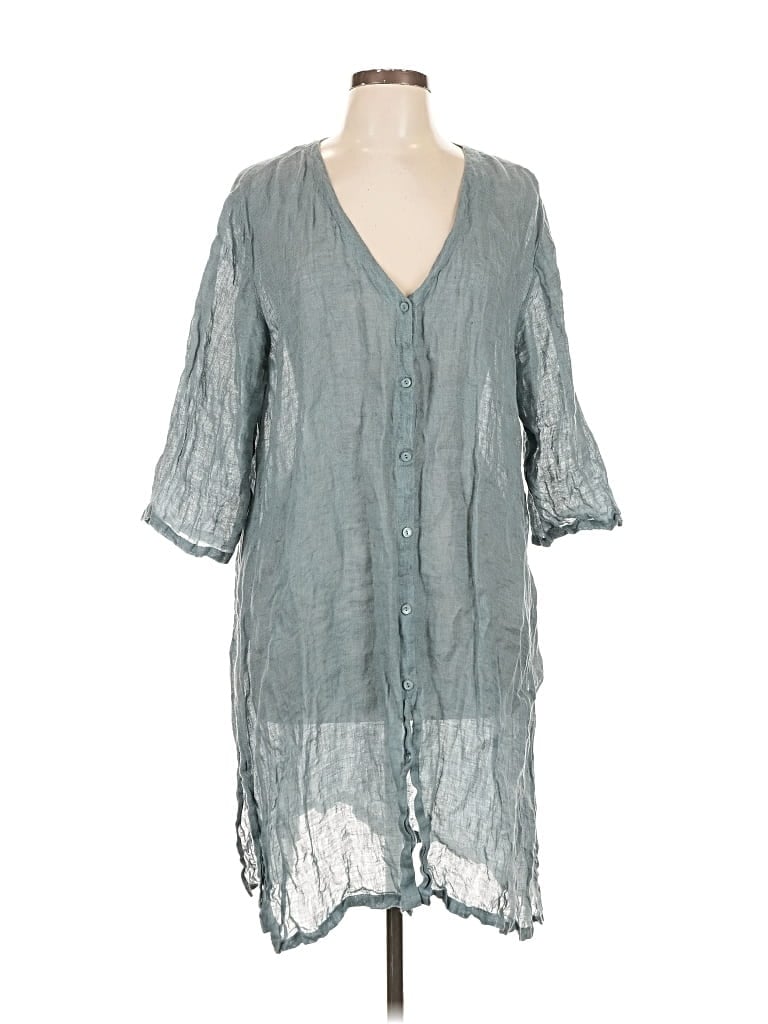 Pre-owned Eileen Fisher Casual Dress In Blue