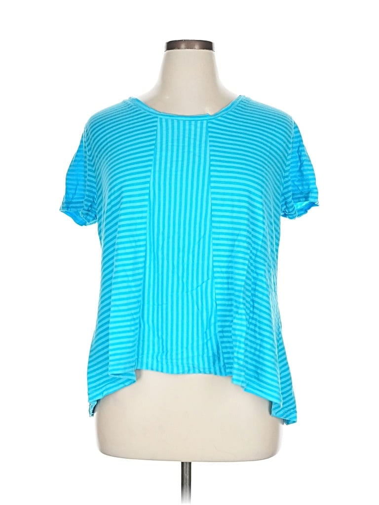 Pre-owned Lulu-b Short Sleeve T-shirt In Blue