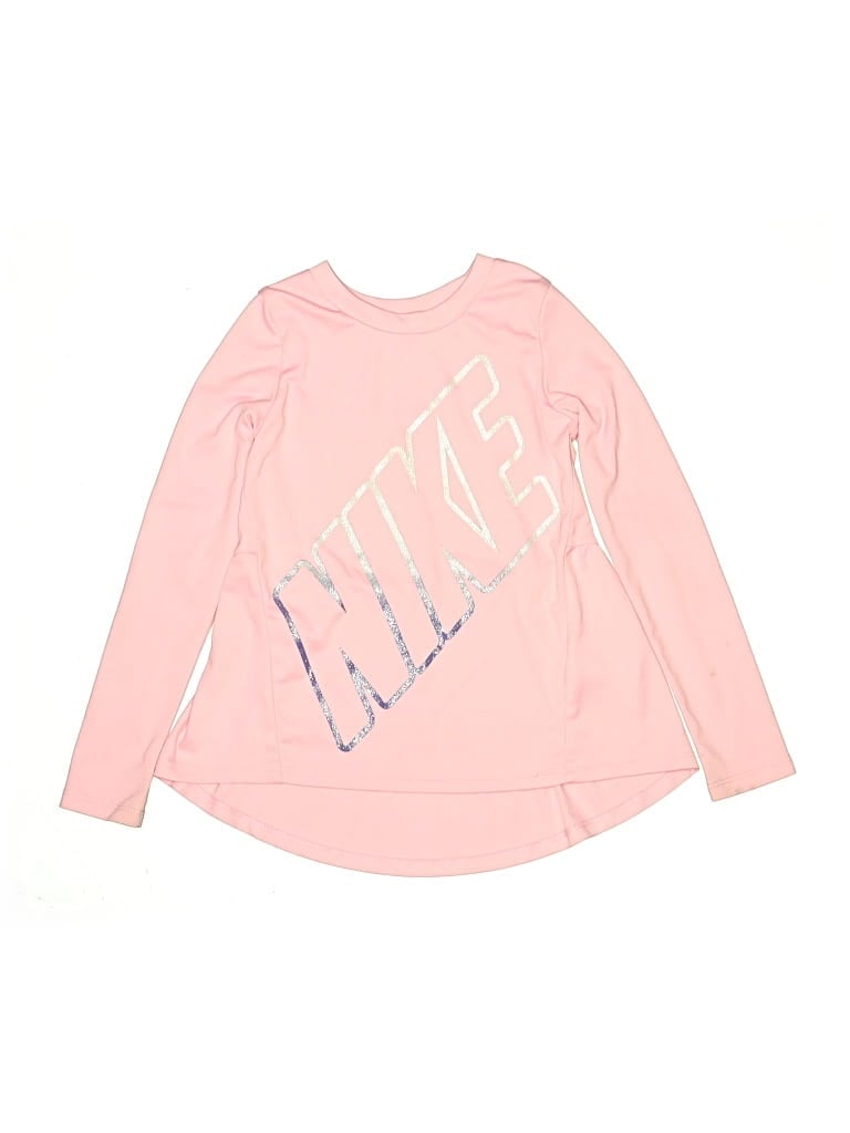 Pre-owned Nike Kids' Long Sleeve T-shirt In Pink
