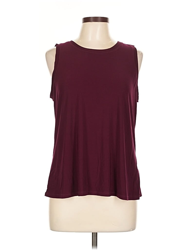Pre-owned Vince Camuto Sleeveless Blouse In Burgundy