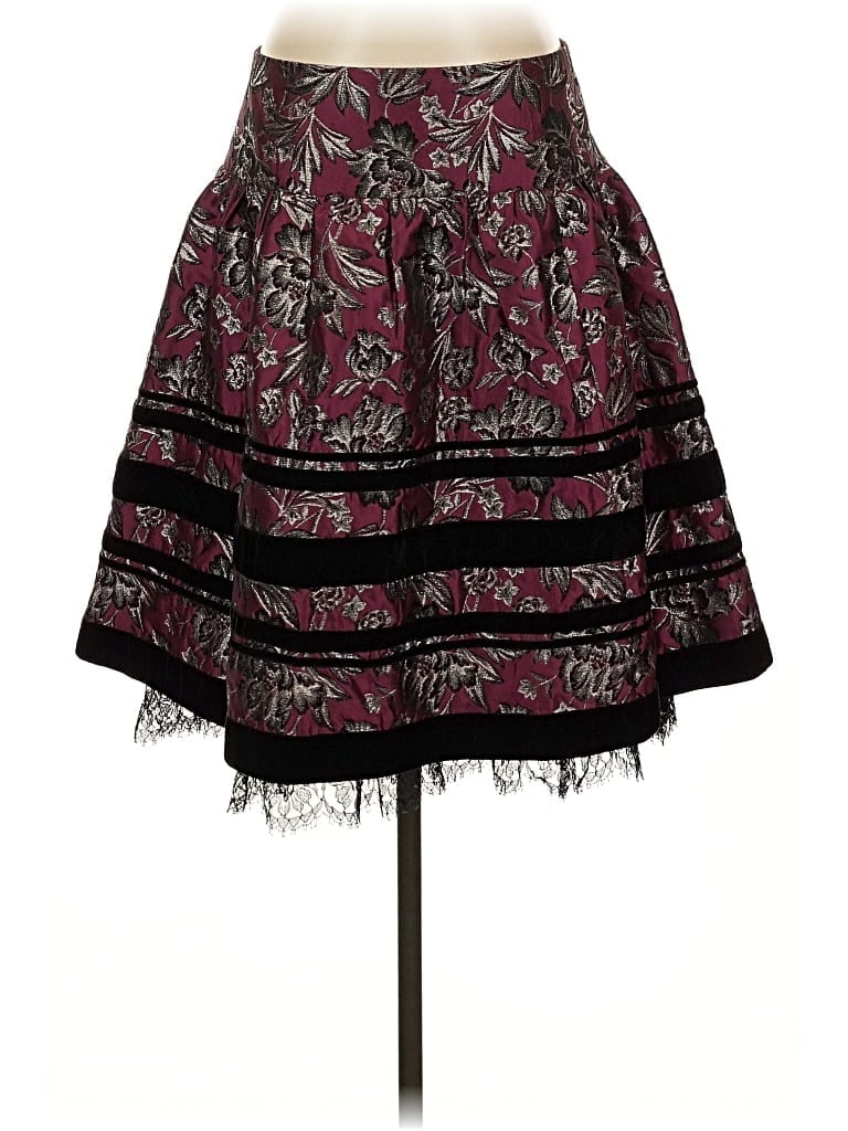Pre-owned Nanette Lepore Casual Skirt In Burgundy