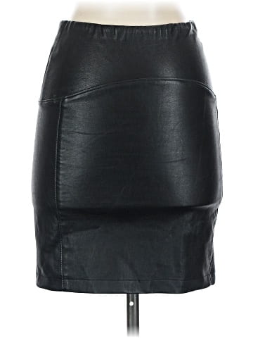 Maggie Ward Faux Leather Skirt (view 2)