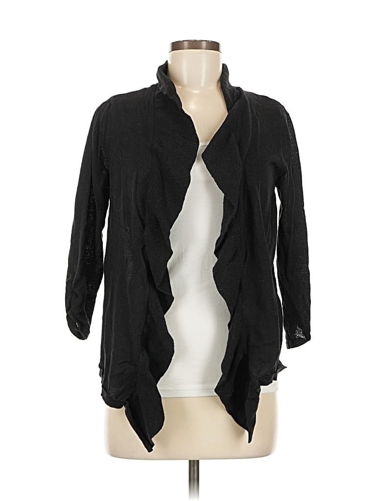 Pre-owned Chico's Cardigan Sweater In Black