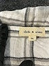 Cloth & Stone 100% Rayon Plaid Silver 3/4 Sleeve Button-Down Shirt Size M - photo 6