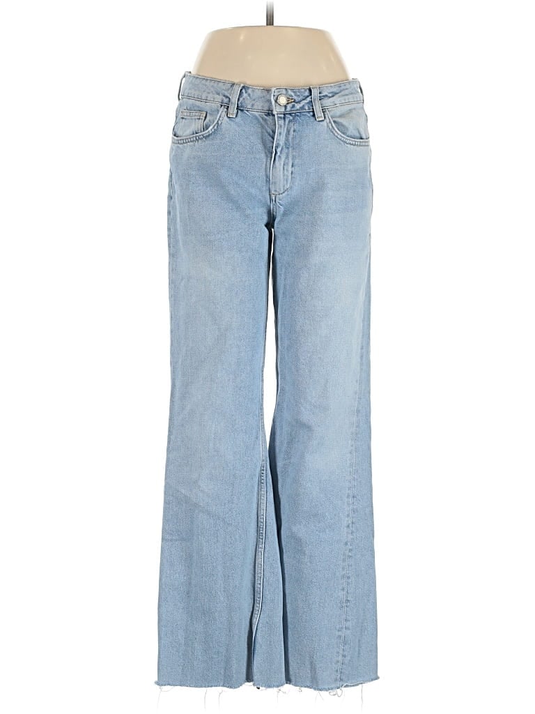 Pre-owned Zara Basic Jeans In Blue
