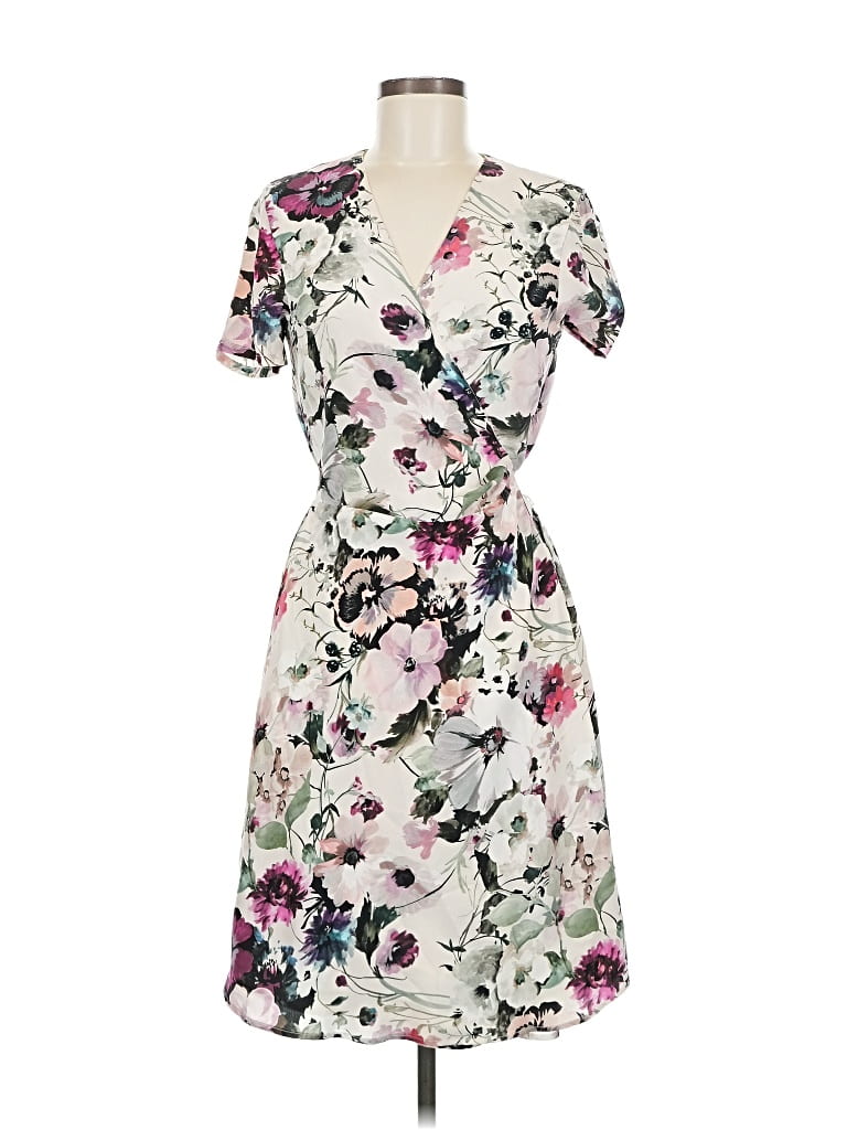 Pre-owned Amour Vert Casual Dress In White