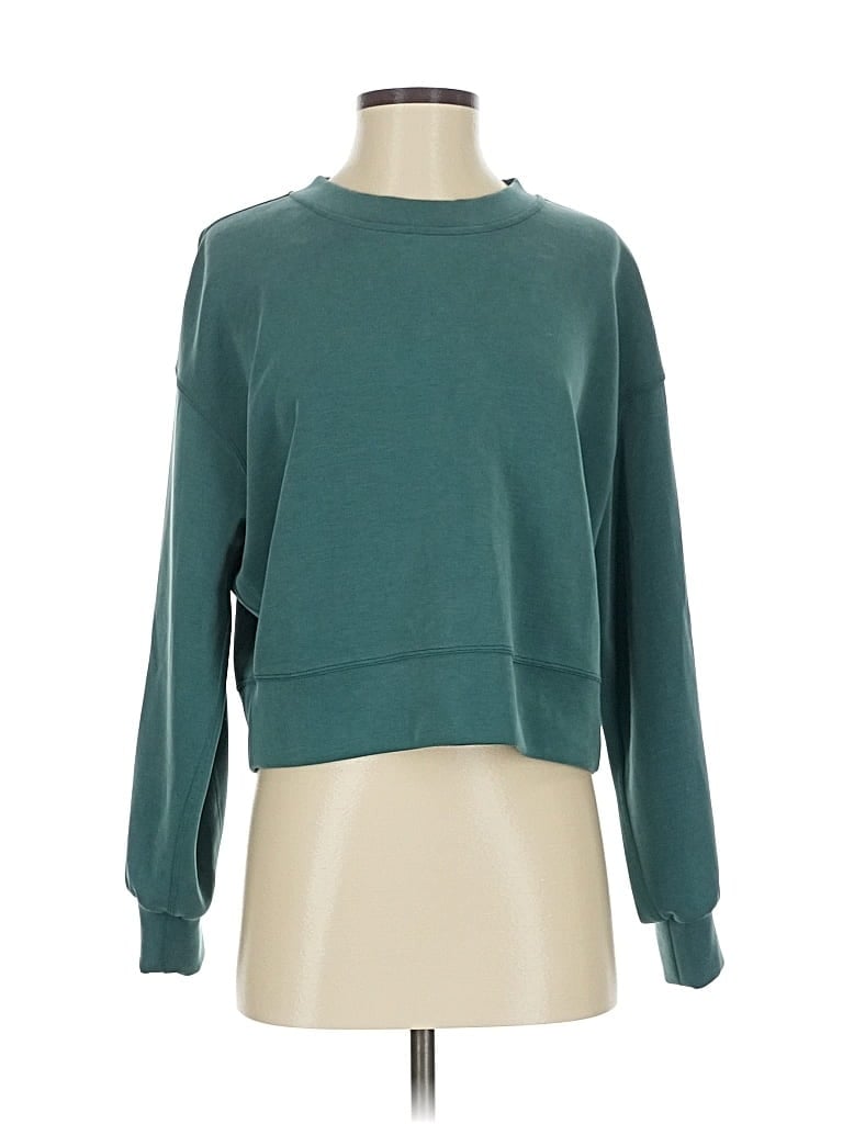 Pre-owned Lululemon Athletica Sweatshirt In Blue