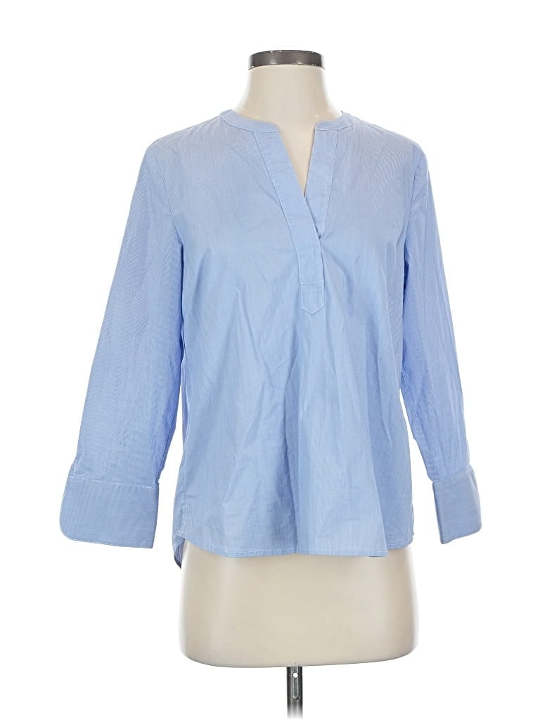 Pre-owned Vineyard Vines 3/4 Sleeve Blouse In Blue