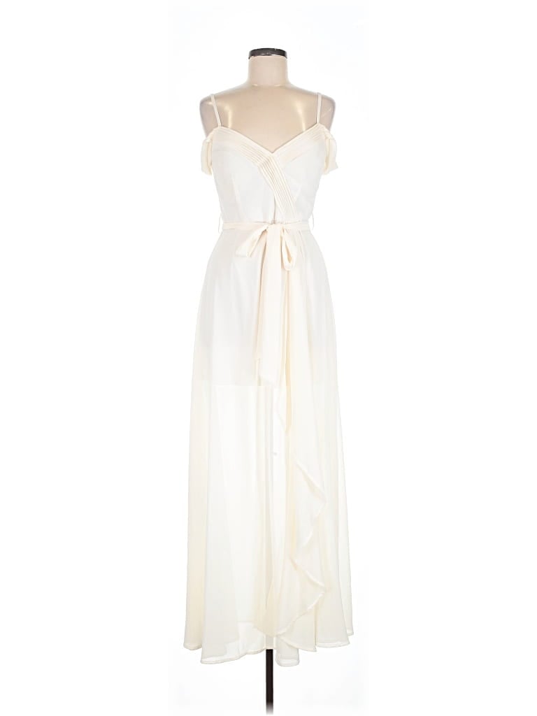 Pre-owned Soieblu Cocktail Dress In White