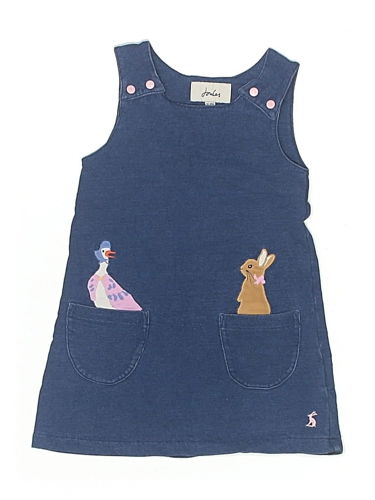 Pre-owned Joules Kids' Dress In Blue