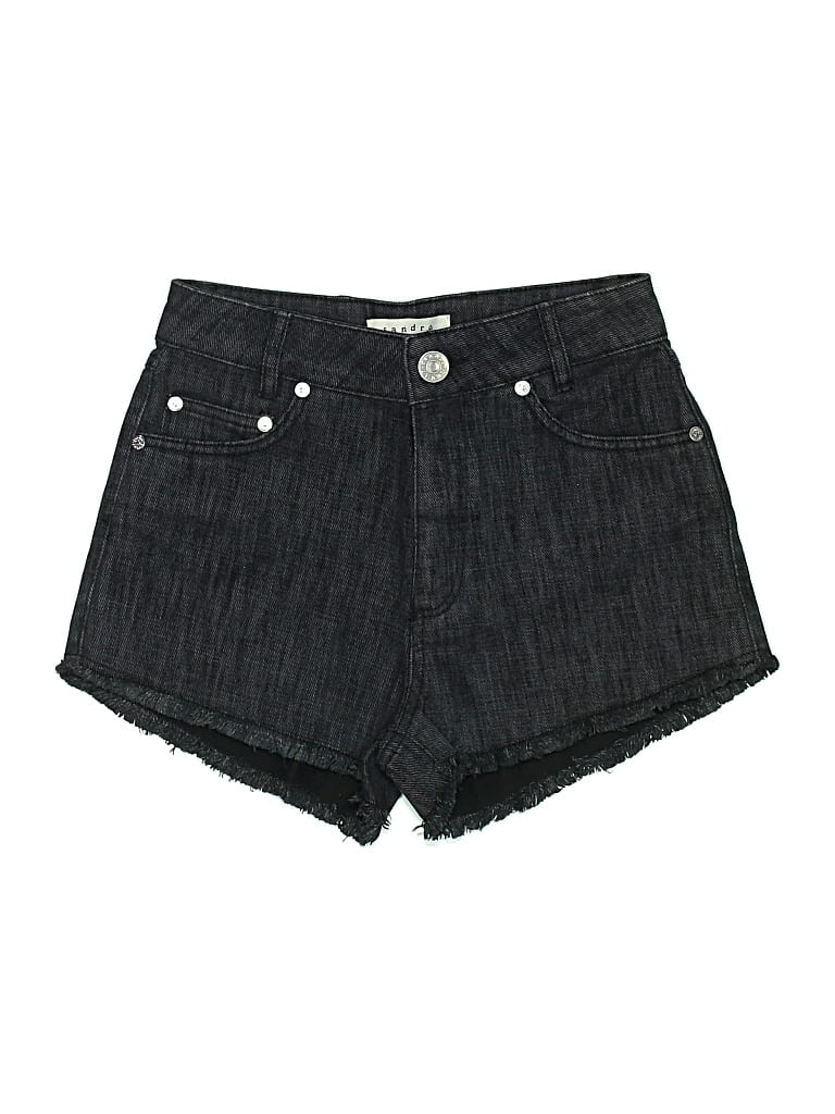 SANDRO Pre-owned Denim Shorts In Black
