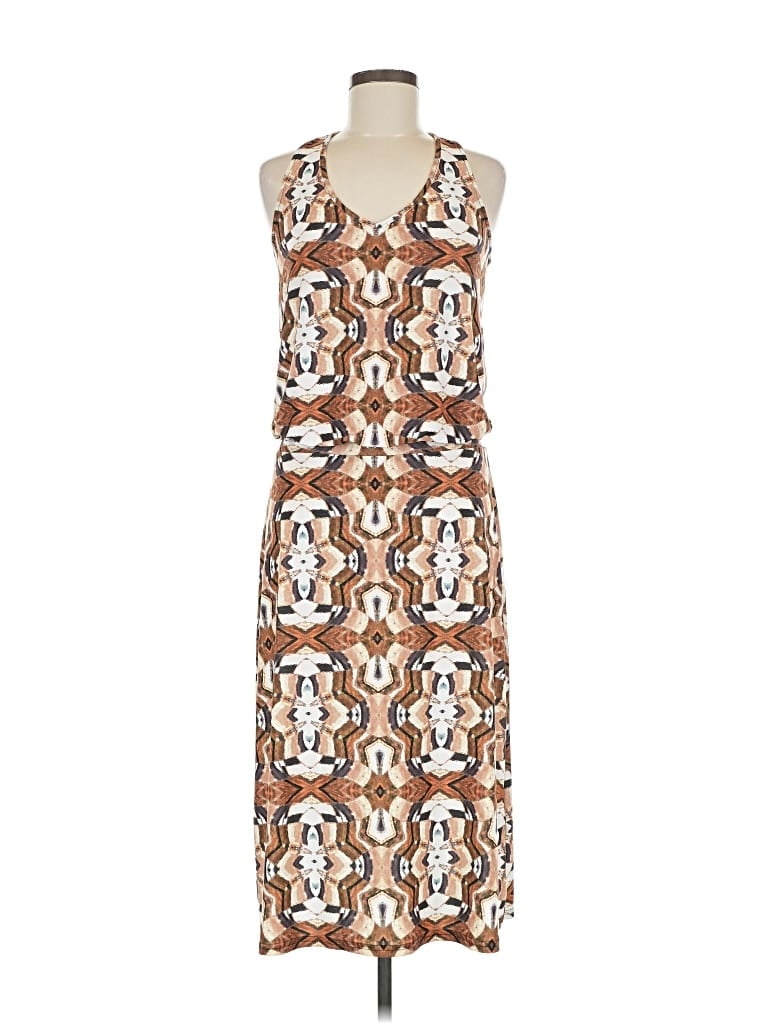 Pre-owned Viereck Casual Dress In Brown