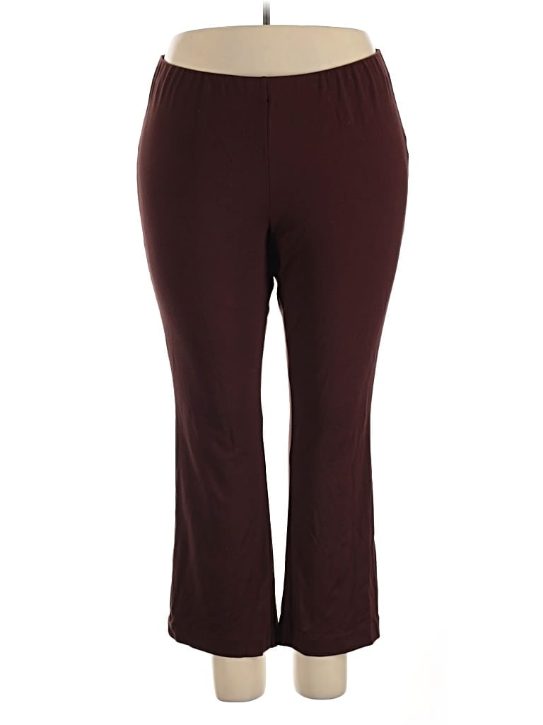 Pre-owned Joan Rivers Active Pants In Burgundy
