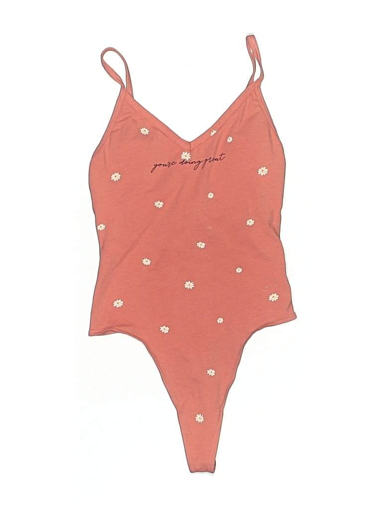 Victoria's Secret Pink Bodysuit In Orange
