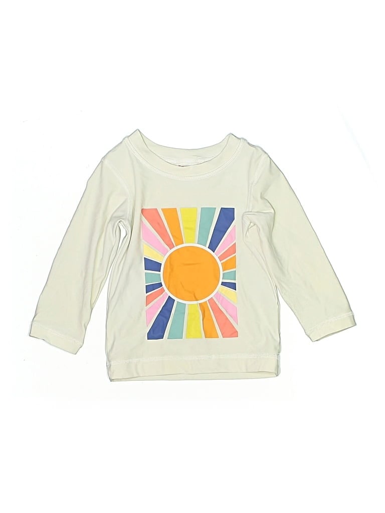 Pre-owned Hanna Andersson Kids' Rash Guard In White