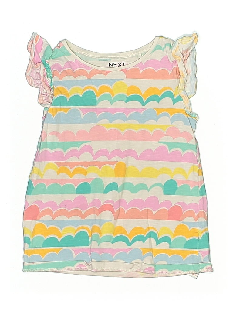 Pre-owned Next Kids' Tank Top Pink Sweetheart Neckline Tops