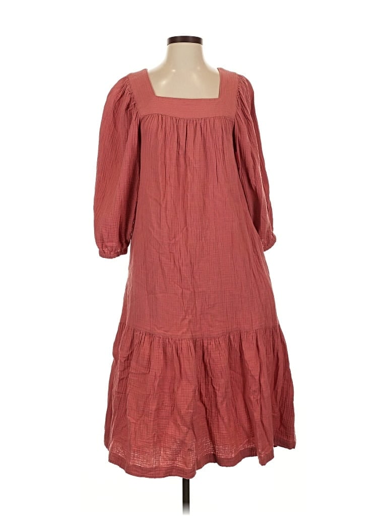 Pre-owned Summersalt Casual Dress In Burgundy