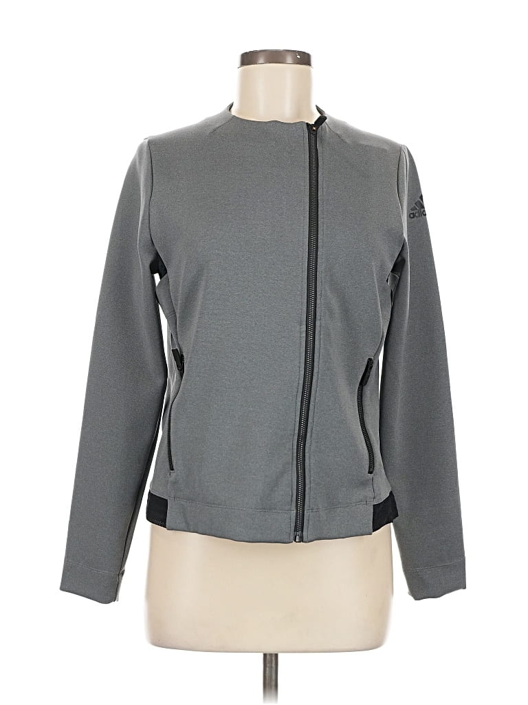 Pre-owned Adidas Originals Cardigan Sweater In Gray