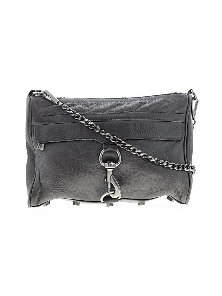 Pre-owned Rebecca Minkoff Leather Crossbody Bag In Gray