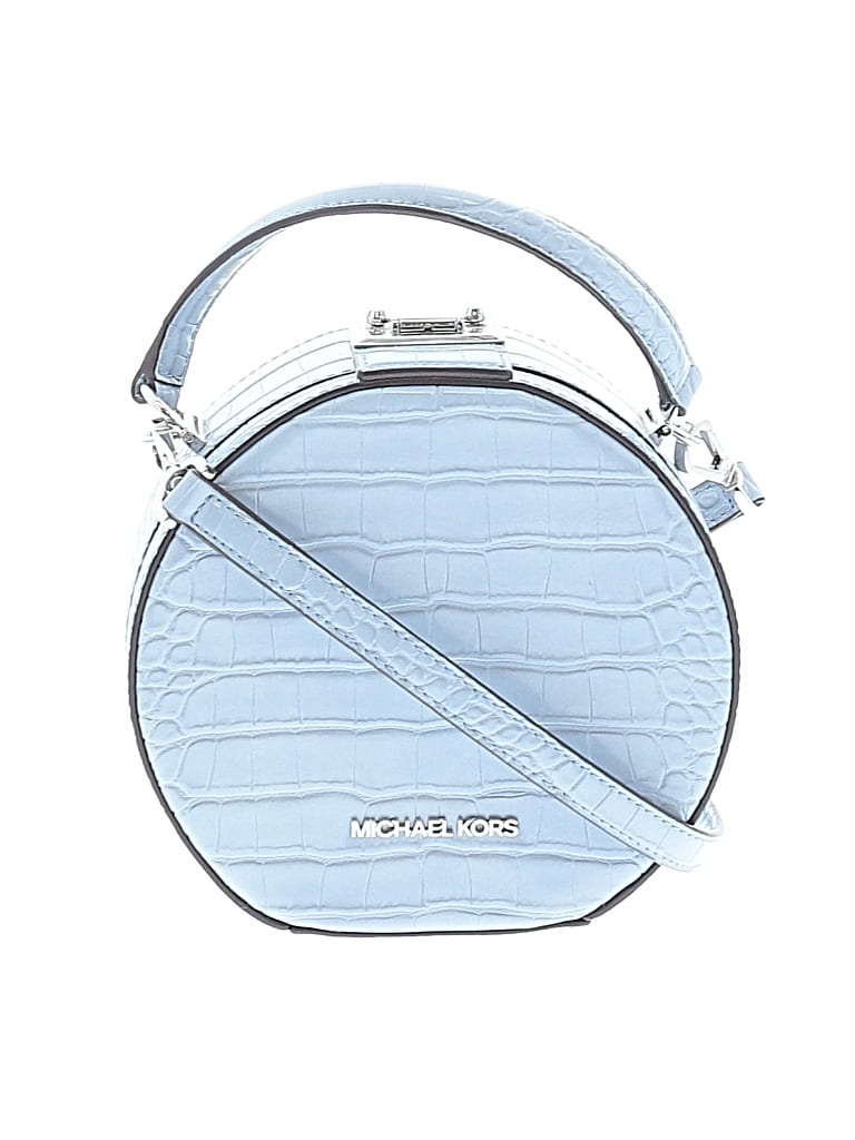 Pre-owned Michael Michael Kors Leather Crossbody Bag In Blue