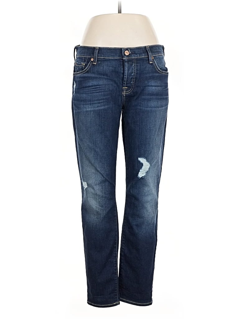 Pre-owned 7 For All Mankind Jeans In Blue