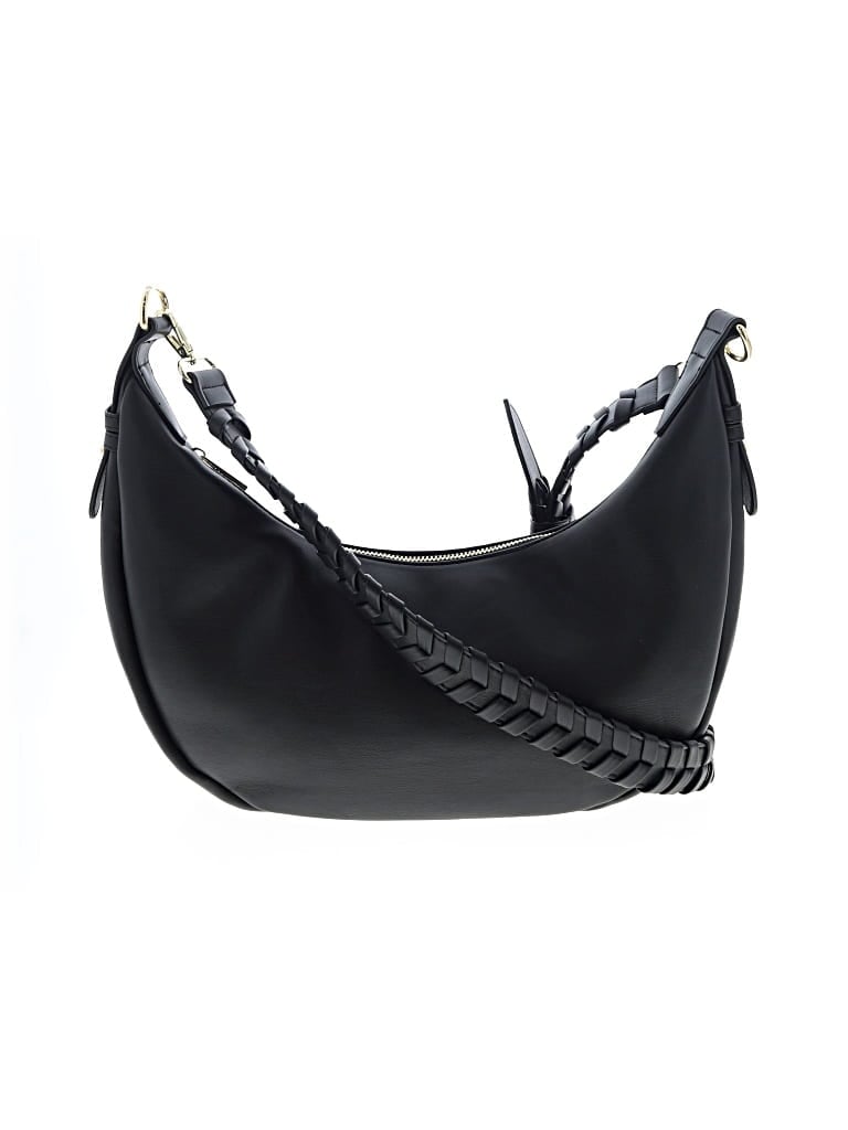 Pre-owned Jules Kae Leather Hobo Bag In Black