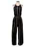 Luxe Apothetique 100% Polyester Stripes Black Jumpsuit Size S (estimated) - photo 1