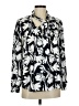 J.Crew 100% Polyester Print Ivory Long Sleeve Blouse Size 6 - photo 1