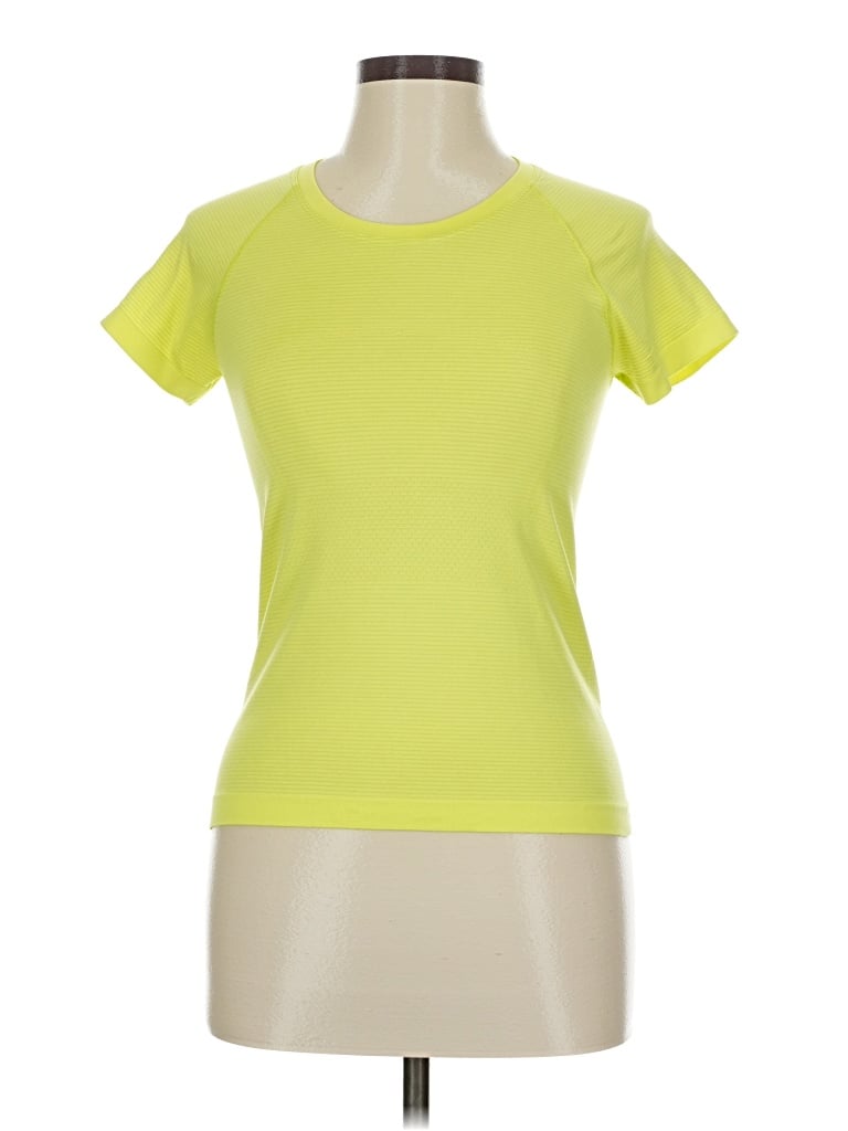 Click to view more detailed imagery on our partner's website Pre-owned Lululemon Athletica Active T-shirt In Yellow