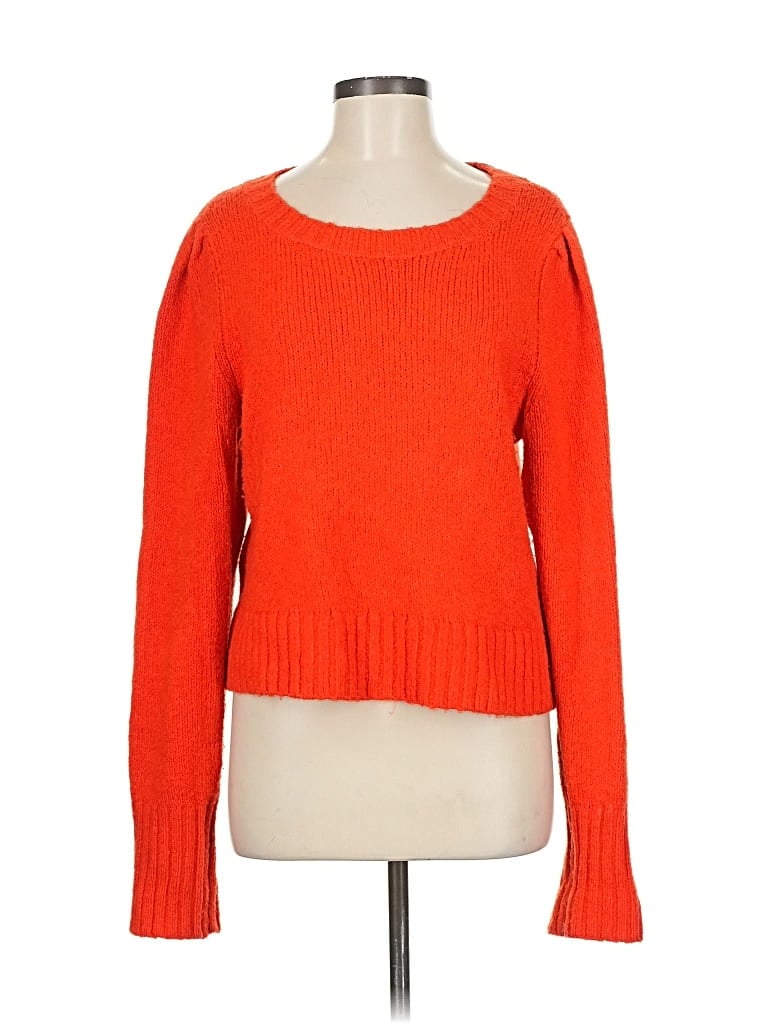 Pre-owned Maeve By Anthropologie Pullover Sweater In Orange