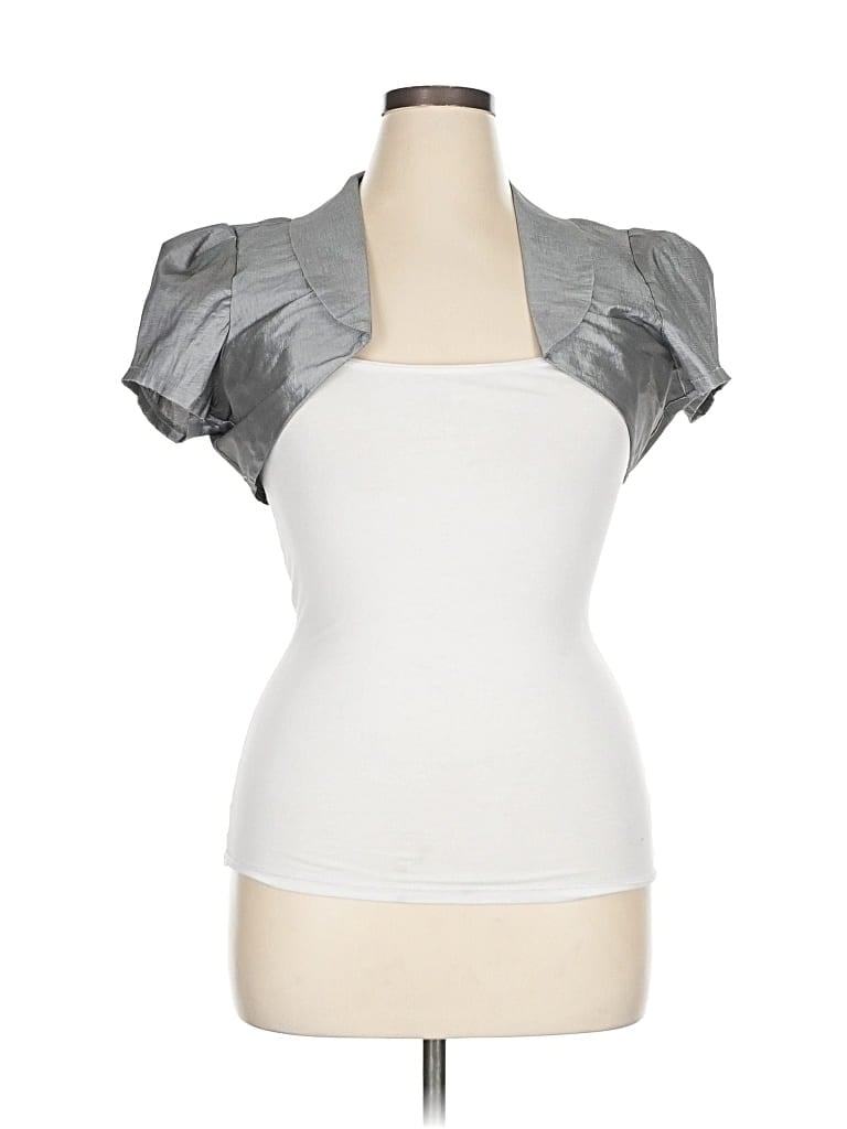 Pre-owned Assorted Brands Cardigan Sweater In Gray