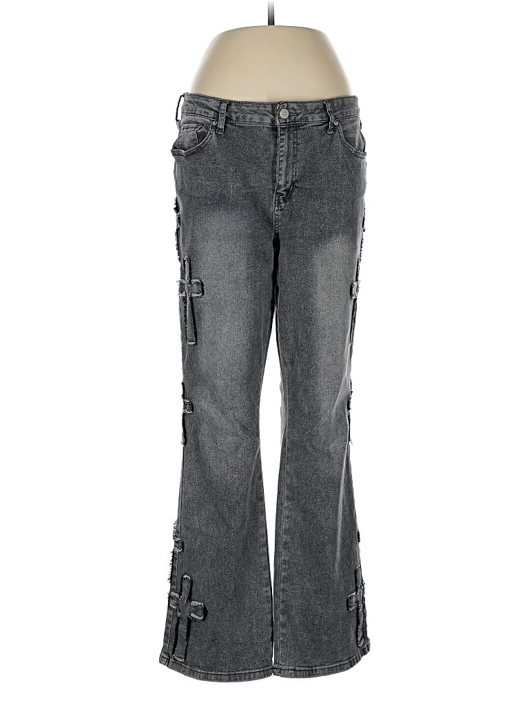 Pre-owned Ashley Mason Jeans In Gray