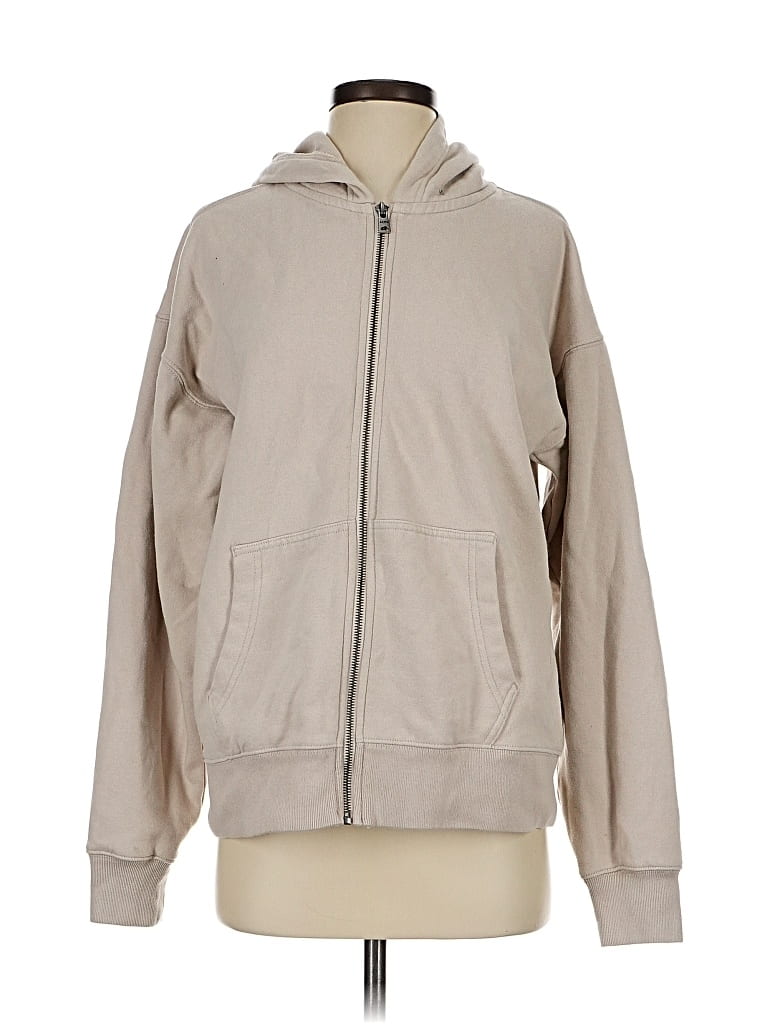 Pre-owned Aéropostale Zip Up Hoodie In Brown