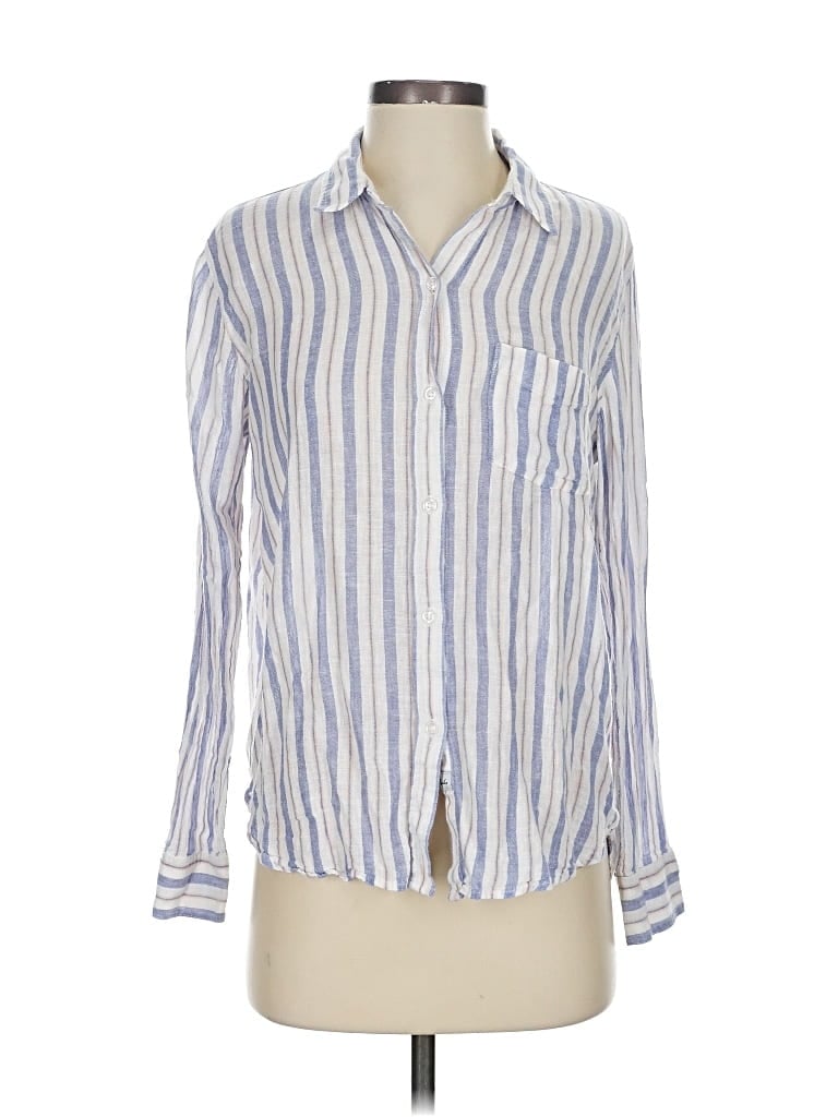 Pre-owned Rails Long Sleeve Button Down Shirt In Blue