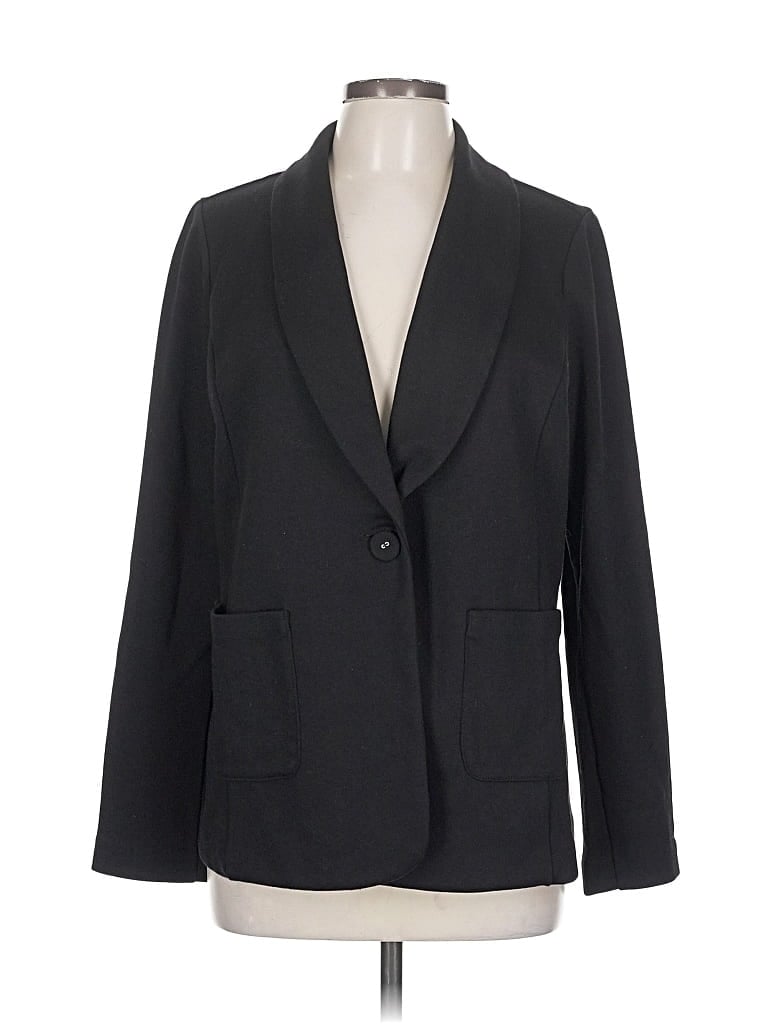 Pre-owned Susan Graver Blazer Jacket In Black