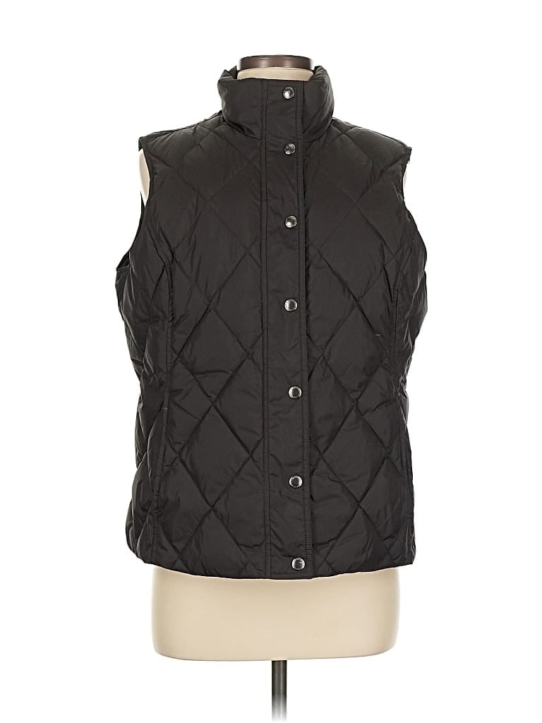 Pre-owned Lands' End Vest In Black